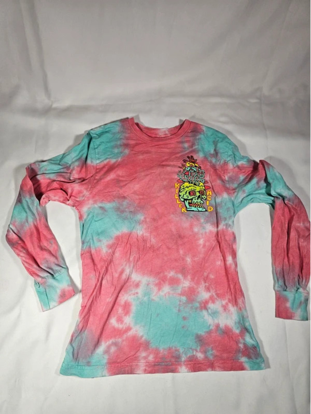 Killer Acid Pay No Mind Small Tie dye long sleeve